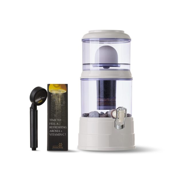 Aromatska tuš glava Luxury BLACK + EVA filter 12 litara