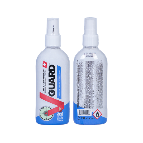 V Guard 2 U 1 Univerzalni dezinficijens za površine i ruke 100 ml